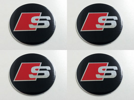 S line - Set of 4 Metal Stickers for Wheel Center Caps Logo Badges Rims  - $24.90+