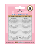 Naturals No. 020 Reusable Eyelashes, Adhesive Included, Black, 4 Pair - €11,67 EUR