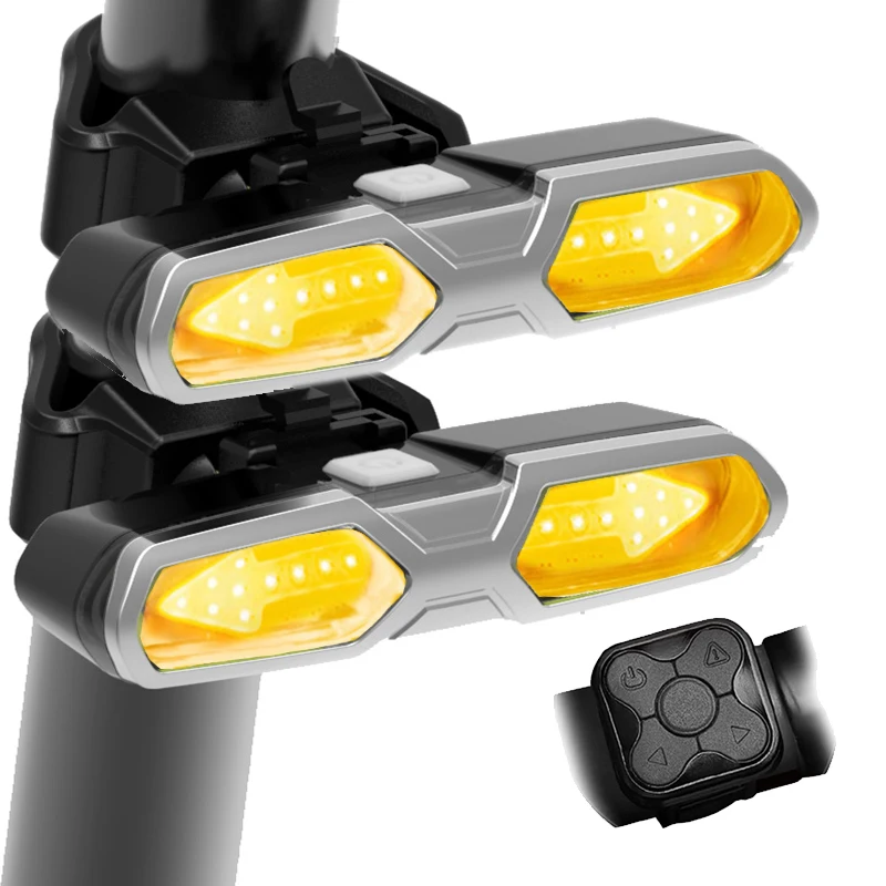 Smart Bike Light Set Rear Front USB Rechargeable Bicycle Lamp Flashlight Cycling - £176.84 GBP