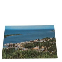 Postcard Copper Harbor From Brockway Mountain Drive Keweenawland Chrome Unposted - £5.43 GBP