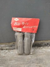 1 Pair Bicycle Handlebar Grips Gray IMI brand Fit Raleigh Humber Rudge etc NOS - £23.98 GBP