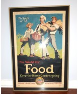 1918 United States Food Administration World Cry Food William McKee WWI ... - €556,45 EUR