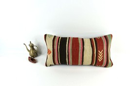 Home Decorative Handmade 12x24 Tribal Vintage Turkish Kilim Pillow Cover 3366 - $16.93