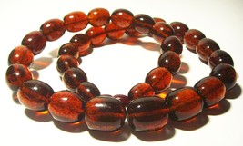 Baltic Amber necklace Natural Amber beads necklace Jewelry pressed  77.88gr B7 - £313.99 GBP