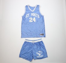 Vtg 70s 80s Mens Medium St Mikes Mustangs Basketball Uniform Jersey Shor... - $178.15