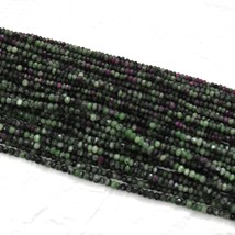 Naturel Rubis Zosite 3.5-4mm à Facettes Rond Gemme Perles 13 &quot; Strand BD... - £25.75 GBP