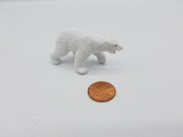 Safari Ltd Mini Polar Bear Toy Wild Safari Pedia North American Collection - $8.90