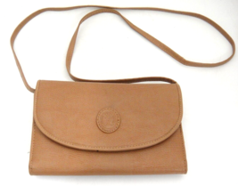 Brown Cross Body Purse Wallet Multiple Pockets Glasses Case Attached 23&quot; Drop - £7.90 GBP