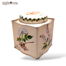 Scatola di latta color crema stile provenzale erbe aromatiche-mostra tit... - $981.13 MXN