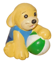 Ganz Webkinz Beach Boy Golden Retriever dog 2&quot; PVC FIgure rare HTF Cake Topper - £7.55 GBP