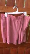 All In Motion - Men&#39;s 7&quot; Run Shorts Drawstring PINK Size XL - $7.42