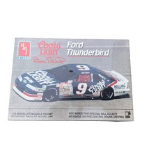 Bill Elliott 9 Coors Light Ford Thunderbird AMT Ertl Model Kit - £17.68 GBP