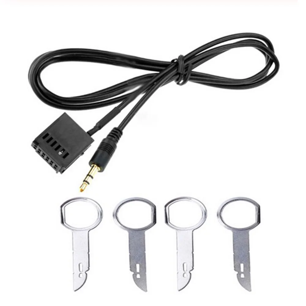 6000CD MP3 Audio Input Aux Cable Adapter Fit For Ford Focus+ 4x Removal Key Ki - £14.41 GBP