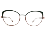 Caroline Abram Eyeglasses Frames YSEE 584 M9 Green Pink Rose Gold 52-17-130 - £222.26 GBP