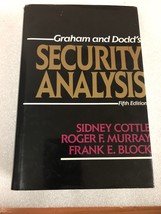 Graham and Dodd&#39;s Security Analysis Fifth Edition by Cottle Murray Block... - £17.89 GBP
