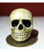 Lemax Skull Spooky Town Graveyard Miniature Figurine Home Decor - £6.96 GBP