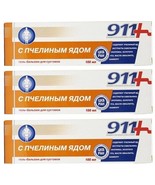 3 PACK 911 BEE venom gel-balm 100ml for joints - $50.00