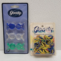 Vintage Goody Assorted Color Rubber Elastics Ponytail Holders &amp; Fashion ... - $605.97 MXN