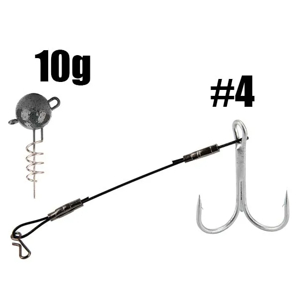  Style 7g/10g/15g/20g/25g/30g/50g Flexhead Pike Jig Head Hooks String Hooks Set  - £49.27 GBP