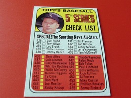 1969 Mickey Mantle Check List Topps #412 Series 5 Nm / Mint+ Or Better - £137.60 GBP
