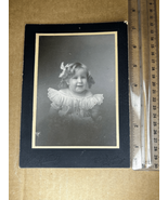 Cabinet Card-Photogenic Young Girl-Antique Found Snapshot-4”x6” Image-We... - £4.89 GBP
