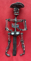 Eusebio Pascual Mexican Folk Art Alambriode Day Of Dead Funky Skeleton Puppet - £78.66 GBP