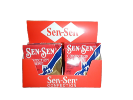 1 box 12-PACKETS Old VINTAGE candy SEN SEN mint licorice breath freshener mint - £389.88 GBP