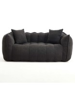 Two-Person Cozy Black Chenille Bean Bag Chair w/ Foam Core - $6,052.43 MXN