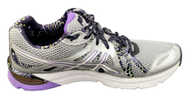 ASICS Shoes Women Size 9.5 Sneakers Gray Purple Running Gel Preleus Walk T480Q - £23.47 GBP
