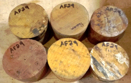 6PC Random Bowl Blanks Lathe Turning Blank Lumber Wood 4&quot; X 4&quot; X 2 - 3&quot; AF29 - £54.71 GBP