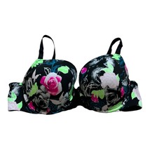 Torrid 46C Black Floral Back Smoothing Women&#39;s Bra - £22.24 GBP