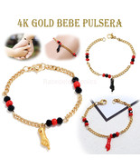 14K Gold Filled Azabache Bracelet Evil Eye Protection Mano Pulsera Adult... - $225.98 MXN