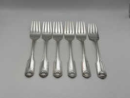 Set of 6 Oneida Community Silverplate SILVER SHELL Salad Forks - €77,50 EUR
