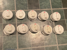 10 White Security Spider Wrap Alarms *PRE OWNED/Nice Condition* xx1 - $24.99