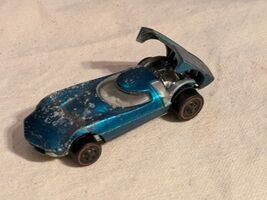 1968 Hot Wheels Redline Turbofire Aqua Blanc Intérieur Mattel USA - $34.29