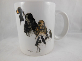 English Spaniel Cocker Coffee Mug Laura Rogers ART USA Plus linen hand t... - £9.30 GBP
