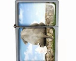 Windproof Dual Flame Torch Lighter Elephant Design 09 Animal Nature Wild... - £13.16 GBP