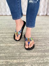 Corkys Footwear Women&#39;s Aquaholic Hawaii Flip Flop Blue Hawaii - $31.00
