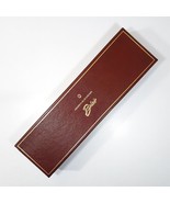 Belair Watch Box Burgundy Red Gold Empty For Wrist Time Piece Vintage Ca... - $13.24 CAD