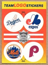 1991 Fleer Team Logo Stickers NL: Los Angeles Montreal New York Philadel... - $1.98