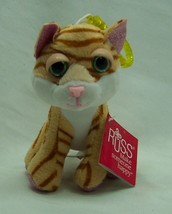 Russ Li&#39;l Peepers Amber The Tabby Cat Clip 5&quot; Plush Stuffed Animal Toy New - £12.85 GBP