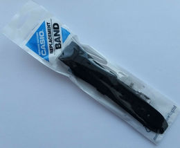 Genuine Band 20mm Black Rubber Strap Casio MTF-E001-1A MTF-E001-7A MTF-E... - £44.44 GBP
