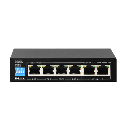 D-Link Gigabit PoE Switch with 2 Uplink Ports - 6-Port - $210.71
