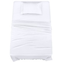 Twin Bed Sheets Set - 3 Piece Bedding - Brushed Microfiber - Shrinkage And Fade  - £30.46 GBP