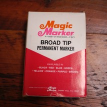 Box 12 NEW Vtg MAGIC MARKER Model 79 Waterproof Broad Tip GREEN Permanen... - $59.39