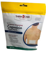 Thera Care 1pk of 2 Targeted Warming Capsaicin Heat Patches for Back/Lar... - £11.58 GBP