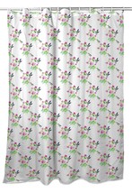 Betsy Drake Ruby Throat Hummingbird Tiled Shower Curtain - £76.34 GBP
