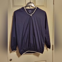 Charter Club men size medium pullover vintage windbreaker Navy blue - £15.95 GBP