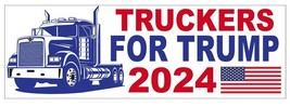 Truckers For Trump 2024 Bumper Sticker B22 - £1.52 GBP+