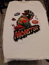 THE KOOPLES HAPPY MONSTER COTTON WHITE JERSEY T SHIRT IN WHi01 Mens Large - €83,39 EUR